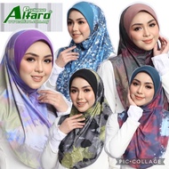 SAIZ M/L/XL ALFARO TUDUNG SARUNG CORAK INSTANT SOFT AWNING COTTON SARIMA HOOR