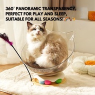 Space Chamber Cat House Bed w Cat Teaser