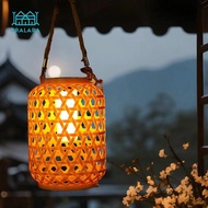 [nvnrbso] Solar Powered Hanging Lamp with Handle Hanging Lamps Waterproof Outdoor Pendant Lights for