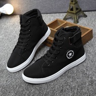 Winter Invisible Inner Men's Shoes 10cm High-Top Men's Canvas Sneakers Men's Shoes Men