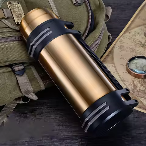 Thermos Bottle Stainless Steel Insulated Thermos Bottle 1L/2L/3L Travel Coffee Mugs Thermal Vaccum W