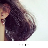 One pair realistic  925 Revolver Double Gun Shaped Fake Gauge Plug Earrings Unique Body Jewelry