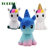 TOBEFU Jumbo Kawaii Unicorn Squishy Toy Smooshy Mushy Poopsie Slow Rising Squishies Squish for Stres