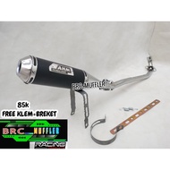 AHM CAT BLACK COUTURE RACING EXHAUST FOR OLD SUPRA, SUPRA X 125, SUPRA FIT, KARISMA, BLADE, ABSOLUTE