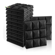12 PCS Acoustic Foam Panels Soundproof Foam Wall Panels Studio Sound Proof Foam Panels Soundproofing