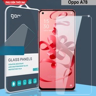 Gor Oppo A78 / A78 5G tempered glass, transparent, smooth, beautiful glass, reduces fingerprints