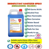 Disinfectant Sanitizer Spray 5L(Benzalkonium Chloride)/For Nano Mist Spray Gun&amp; Misting Machine /Non Alcohol/SDS ReportD