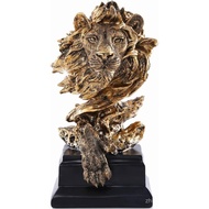 H&W Sandstone Lion - The King of Beasts - Statue Decoration for Home/Study/Living Room, Great Collec