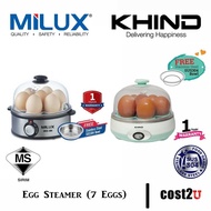 steamer [Milux/Khind] Egg Steamer (7 Eggs) | SE70A, MES-380, MES380 (Egg Boiler,Egg Maker,Egg Cooker
