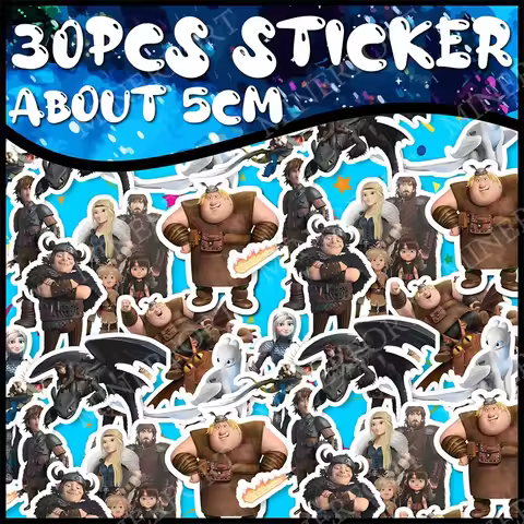 How to Train Your Dragon Themed Anime Stickers Hunt Wind Rider Pack Movie Cartoon Children's Collect