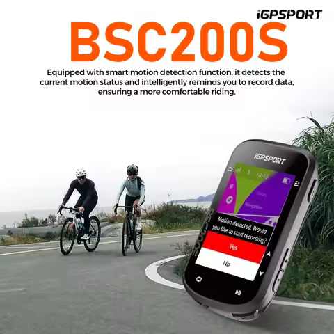 iGPSPORT BSC200S Wireless Bike Computer GPS Speedometer Bluetooth Compatible Power Meter HRM Cadence