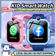 SG Stock New 4G WIFI Smart Watch For Kids google play Whatsapp / youtube / tiktok Video Call GPS Tra