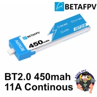 1pc Betafpv BT2.0 450mAh 1S 30C 60C Lipo Battery for Micro Whoop FPV Drone