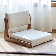 Chair Tatami Seat Japanese Backrest Stool Solid Wooden Floating Window Bed with Wagamama Chair Footless Legless Chair