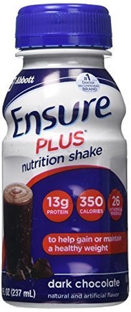 [USA]_Ensure Plus Nutrition Shake Dark Chocolate - 6 CT by Ensure