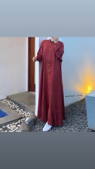 Daily Abaya Madani Model Baru Full Kancing