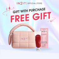 [GWP - NOT FOR SALE] IN2IT Fluffy Cosmetic Makeup Pink Bag