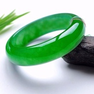 huangfuqiang Jade Full Green Women's Bracelet with Green Natural Bracelet Full Emperor Certificate Goods Bracelet Green JadeFashion Bangle Bracelets