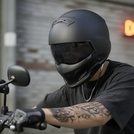 Retro Style Motorcycle Helmet 4/3 Hybrid, Cruise Bike Safe Headgear