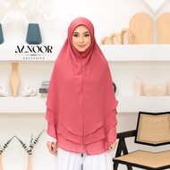 ALNOOR KHIMAR 4XL 3 LAYER Tudung Borong Murah Tudung Sarung Kain Chiffon & Scuba Berdagu