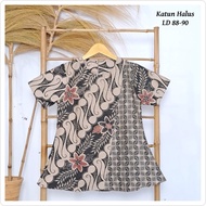 Batik Wanita Pendek Batik Sekolah blouse batik lengan pendek