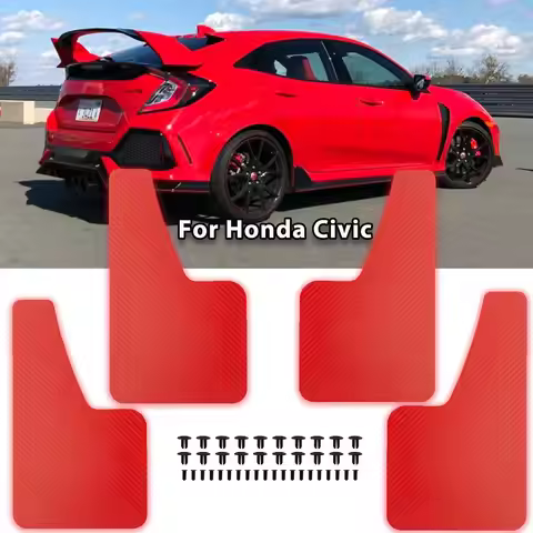 Red Mudguards For Honda Civic Type R Type-R Type-S GX Mugen Si EK9 EP3 FD2 FN2 RR RC GT FK2 FK8 Carb