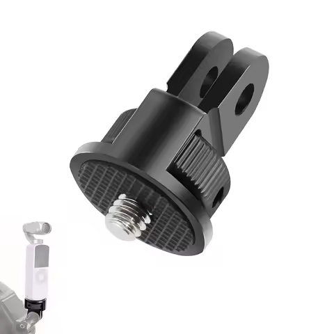 Aluminum Tripod Mount for Gopro Adapter 360° Adjustment 1/4-20 Screw Conversion Adapter for GoPro He