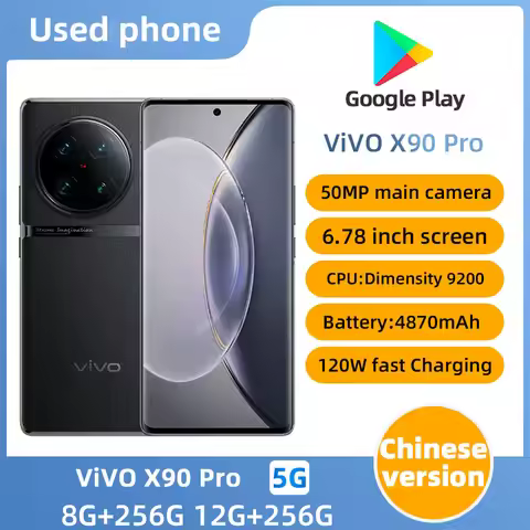 Vivo X90 Pro 5G 6.78in 2800x1260px ROM 256GB 4870mAh CPU MediaTek Dimensity 9200 50MP used phone