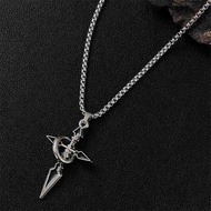 [Y] Vintage Sweater Chain High-end Simple Necklace Cross Pendant Necklace Y