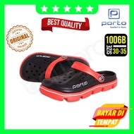 Sandal Anak Porto 1006B Model Baim Slip On  Full Karet Nyaman Digunakan