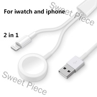 Sweet Piece 2 in 1 Wireless Charger for Apple Watch Series 1 2 3 4 USB Magnetic Charging Cable 3.3 f