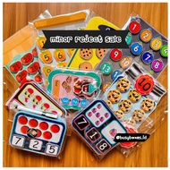 [busyboxes.id] Minor Reject Educational Toys for children to learn numbers, counting, numbers, busyb