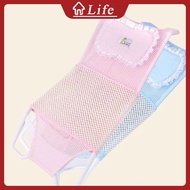 Baby Bath Shower Bathtub Shower Net Bed Frame Baby Bath Seat  Support Net with Pillow Support Net Mesh Children's Bathing Net Bed Shower Rack Bath Tub Shower Mesh