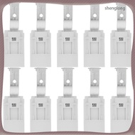 🏠 10Pcs E14 Screw-in Lamp Holder White – Heat Resistant Plastic Zinc Alloy Copper Socket for Desk Ta