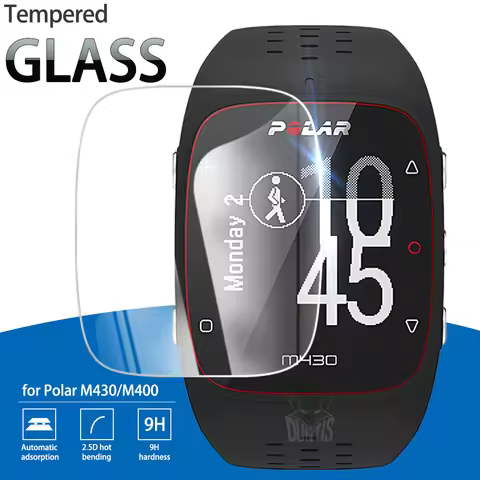For Polar M400 / M430 9H Tempered Glass Full Cover Screen Protector For Polar M430 Ultra Clear Scrat