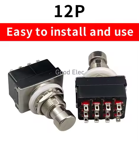 1PCS Effect Device Through Switch, Change-Over Switch, 12-Foot Foot Switch, 4PDT Environmental Prote