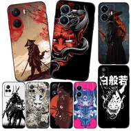Case For Vivo V5 V5S V7 PLUS + V11i  V11 Pro Phone Back Cover Soft Black Tpu Japanese Samurai Culture Design