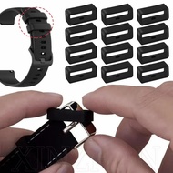 Loop Security Holder Retainer Ring / Compatible for Garmin Fenix 6/6S/6X/5/5X / Rings Replacement for Forerunner 245/945X / Rubber Watch Strap Band Keeper