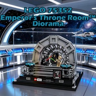 LEGO 75352 Emperors Throne Room Acrylic Display Box Kotak Pameran Penyimpanan Figur Dust Proof 手办收納展