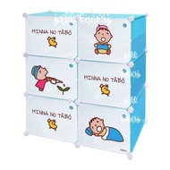 大口仔 Sanrio 3層6格硬塑膠公仔櫃 多用途箱 衣櫃(TABO)