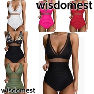 WISDOMEST Woman Swimsuit, One-piece Padded Bra Swimwear,  Abdominal Tuck Leopard Hot Bathing Suit Woman Beach Wear