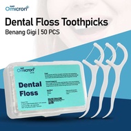 50 PCS TaffOmicron Dental Floss Teeth Floss Small Thin Plaque Cleaner Effectively Cleans Between Tee