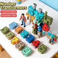 Assembly Transformers Optimus Prime 0-9 Gifts Robot Car Toys Digital Shape Shifting