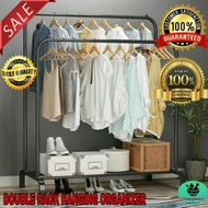 (READY STOCK) RACK HANGING ORGANIZER OFFER PROMOTION HEBAT MURAH NEAT DOUBLE RACK ALMARI RAK PAKAIAN
