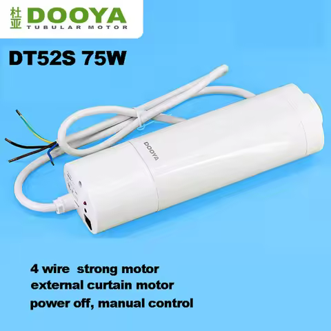 Dooya DT52S 75W Electric Curtain Motor 4 wire strong engine Smart Home Motorized external opening an