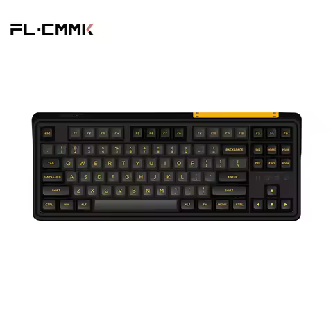 FL·ESPORTS CMK87-SA Single-Mode Mechanical Keyboard 87 Keys Full-Key Hot-Swappable Office Gaming Key