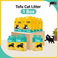 【1 Carton】️Tofu Cat Litter Pasir Kucing Tofu Murah Wangi Mixed Tofu / Premium Tofu pasir  kucing