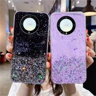 HONOR X9a 5G 2023 X9 5G X8 X7 2022 Flexible Silicon Case Glitter Bling Starry Sky Transparent Soft Cover Full Stars Casing