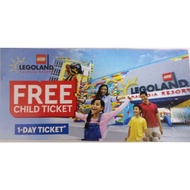 Legoland Ticket Kids Go Free One Day Child | Ticket Expired 31 March 2023 | price for 1 pc | ready stock