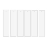 6 Pcs/Set Rectangle Silicone Bookmark Mold DIY Bookmark Mould Making Epoxy Resin Jewelry Craft Transparent Mold